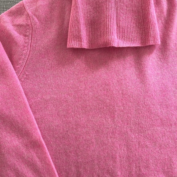 Pink Cashmere Turtleneck Sweater - Picture 8 of 10